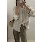 Women's Korean-style Gradient Striped Shirt