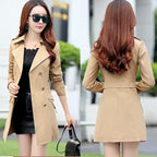 Fashion All-match Slim Women's Chinese Windbreaker